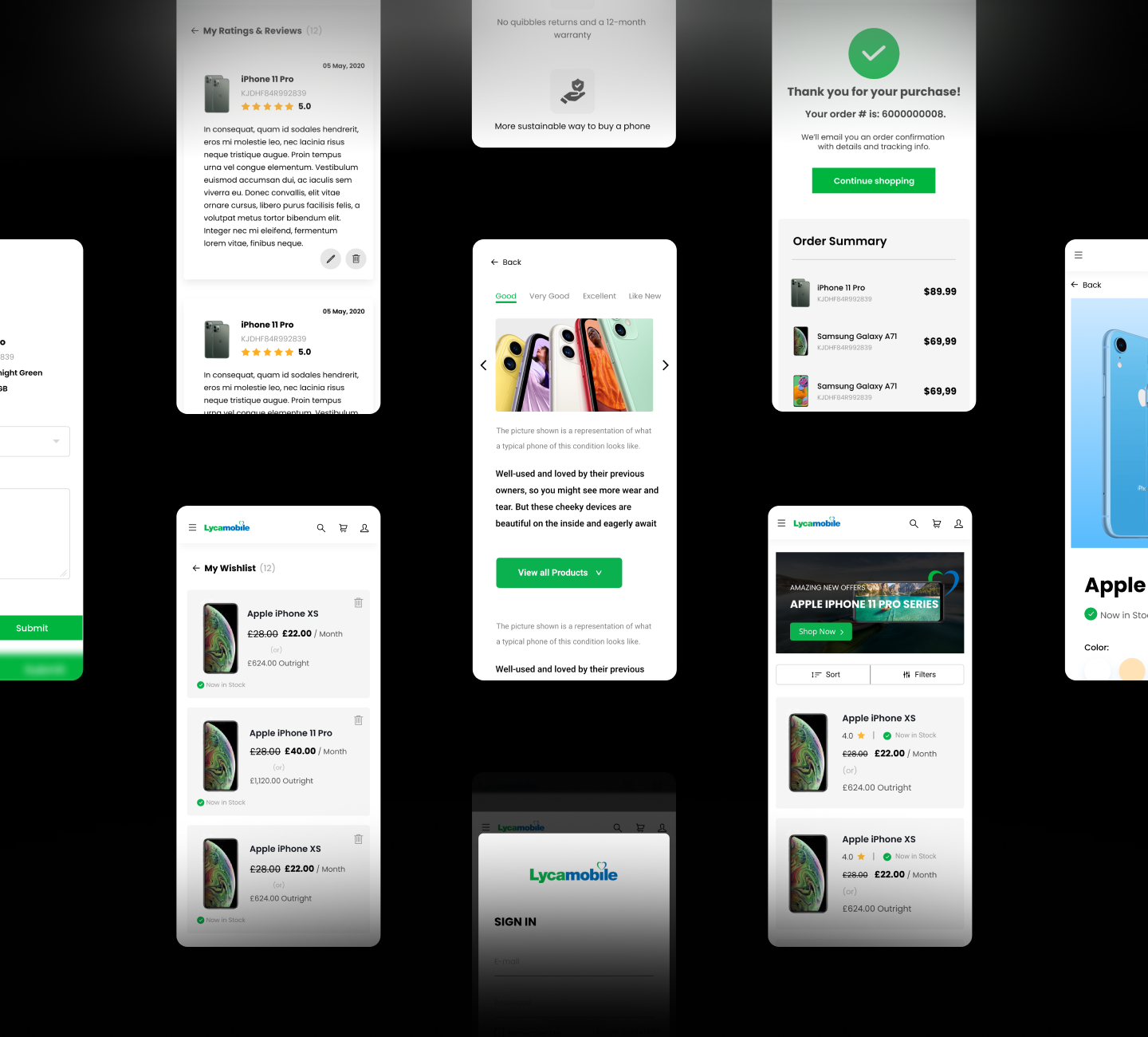 LycaMobile desktop app interface highlighting omni-channel digital experience