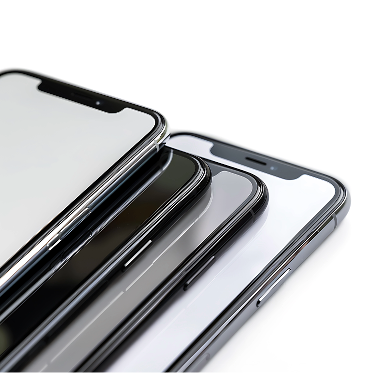 Stack of phones displaying LycaMobile app screens illustrating improved e-commerce outcomes