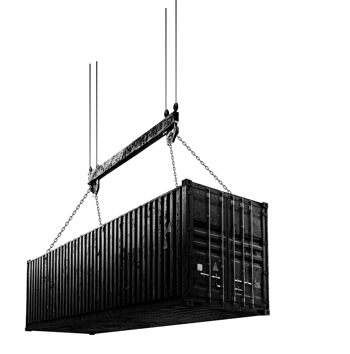 MCAN container inspection app screen showing lock-unlock coordination interface