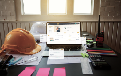 Cost tracking panel showing expense breakdown and payment status