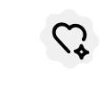 Heart icon representing customer loyalty