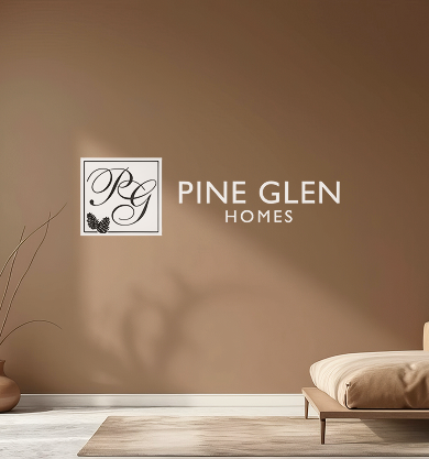 PineGlen property development platform — mobile view of residential project landscape